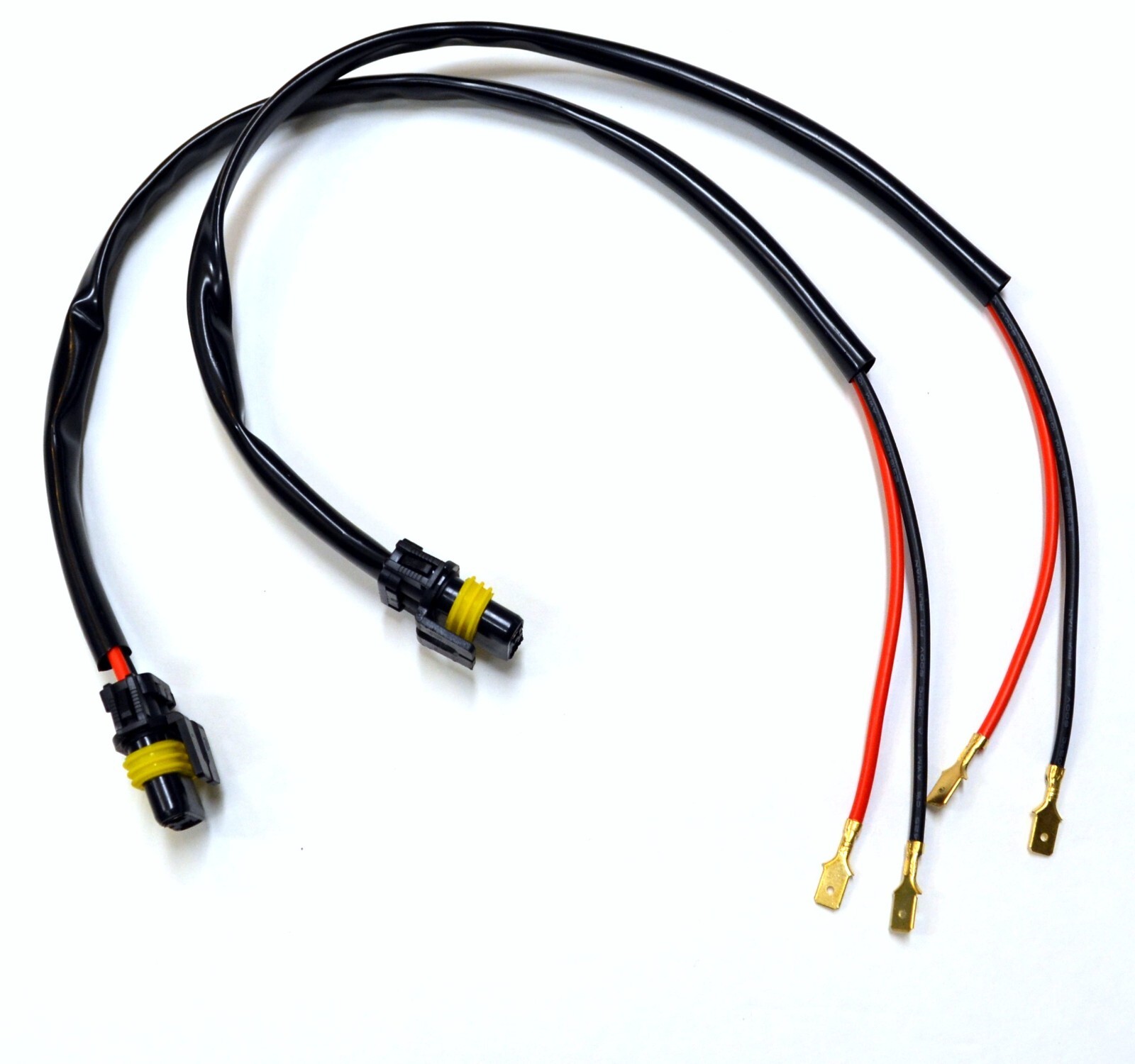 HID Kit Extension Wire H3 Two Harness DRL Light Bulb Cornering Socket Ballast OE