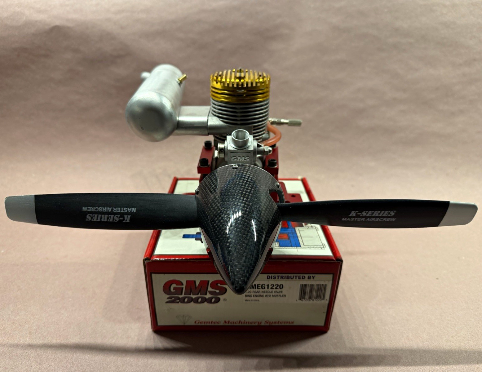 GMS 2000 1.20 (19.93 cc) 2 Stroke  RC Airplane Engine w/BCM Muffler GMEG1220