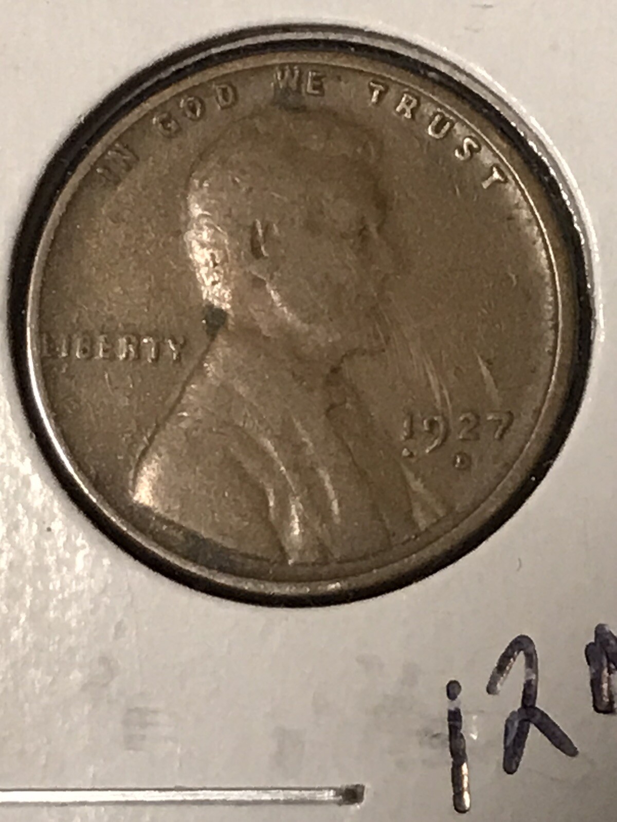 1927-D Lincoln Cent     Item 12M