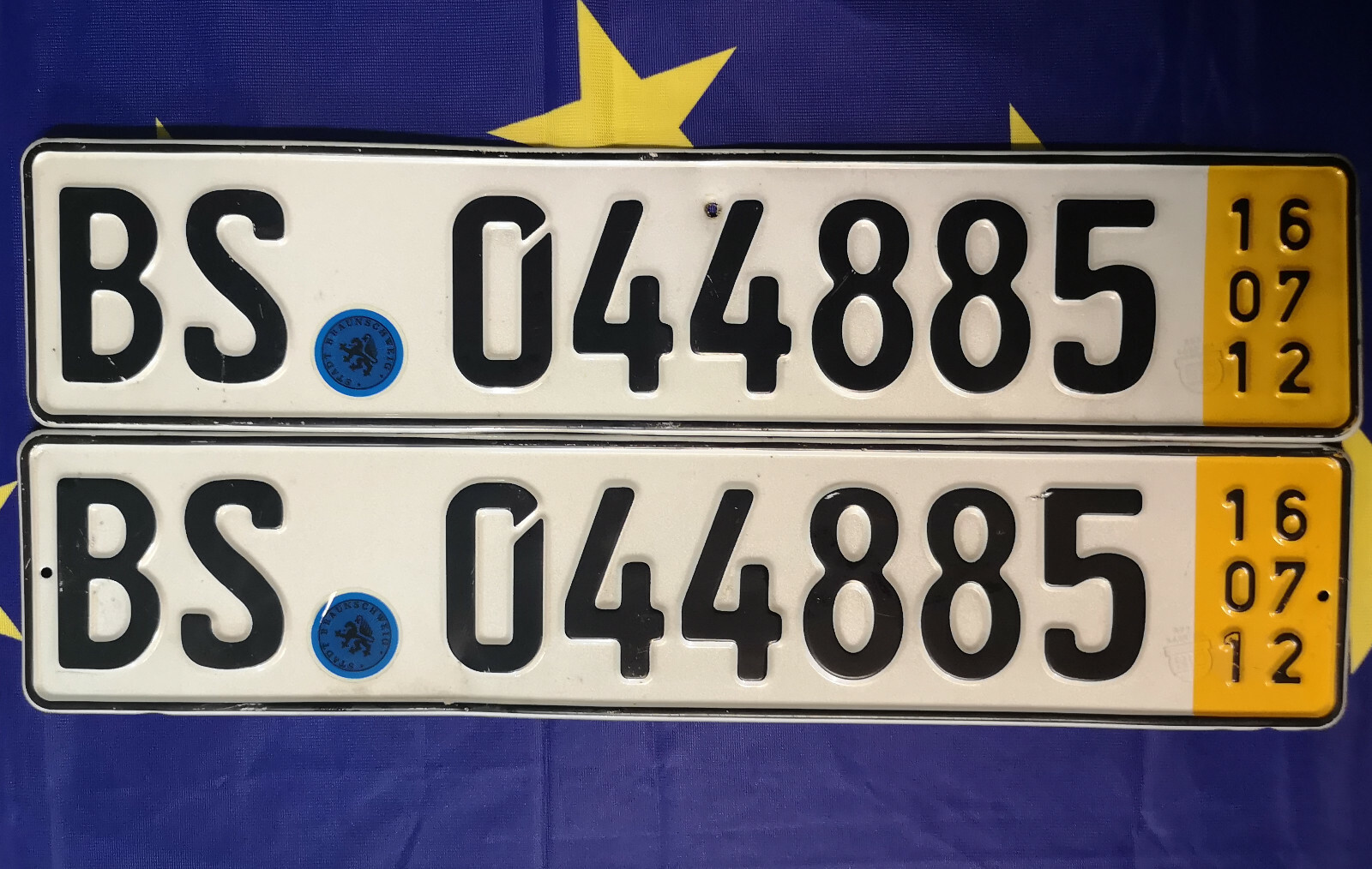 Germany German Temporary License Plates (Braunschweig - Niedersachsen)