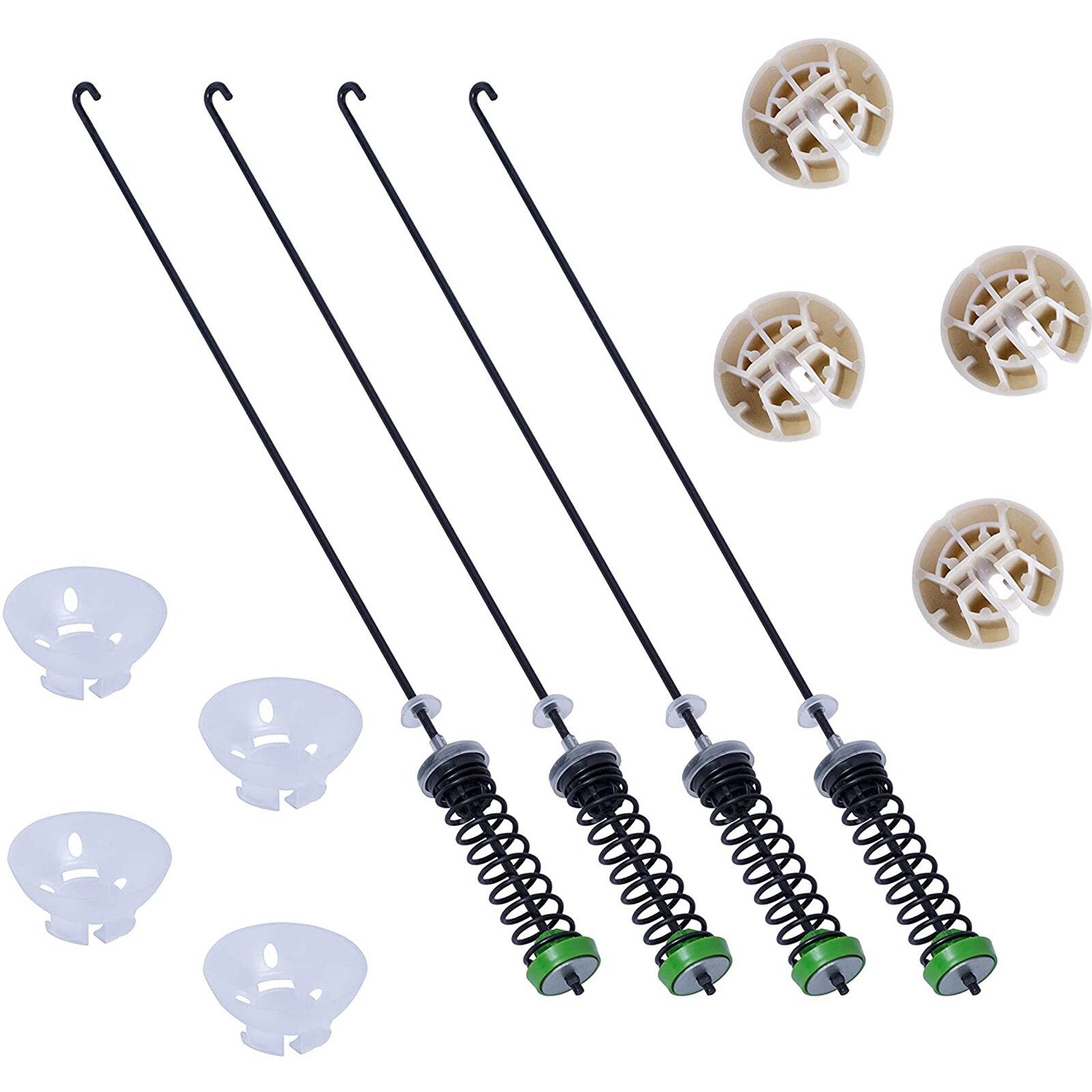 4Pcs Washer Suspension Rod Kit for Whirlpool WTW5000DW2 WTW5000DW3 Washer