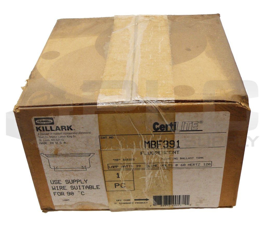 SEALED NEW KILLARK MBF391 FLUORESCENT LIGHTING BALLAST TANK 39W 60V 120HZ *READ*