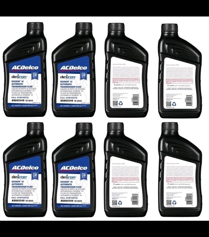 8 Quarts Auto. Transmission Fluid ATF AcDelco GMC OEM Full Synthetic Dexron VI