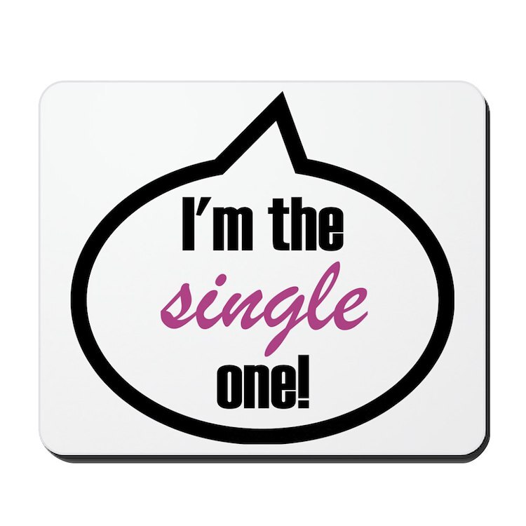 CafePress 2 Im_The_Single Mousepad (1048307811)