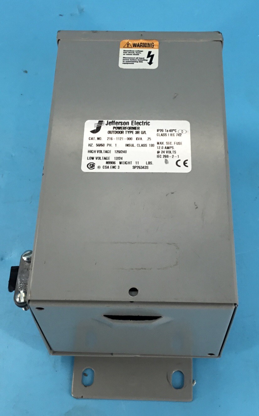Jefferson Electric PowerFormer Outdoor Type 3R U/L 216-1121-000 KVA.25