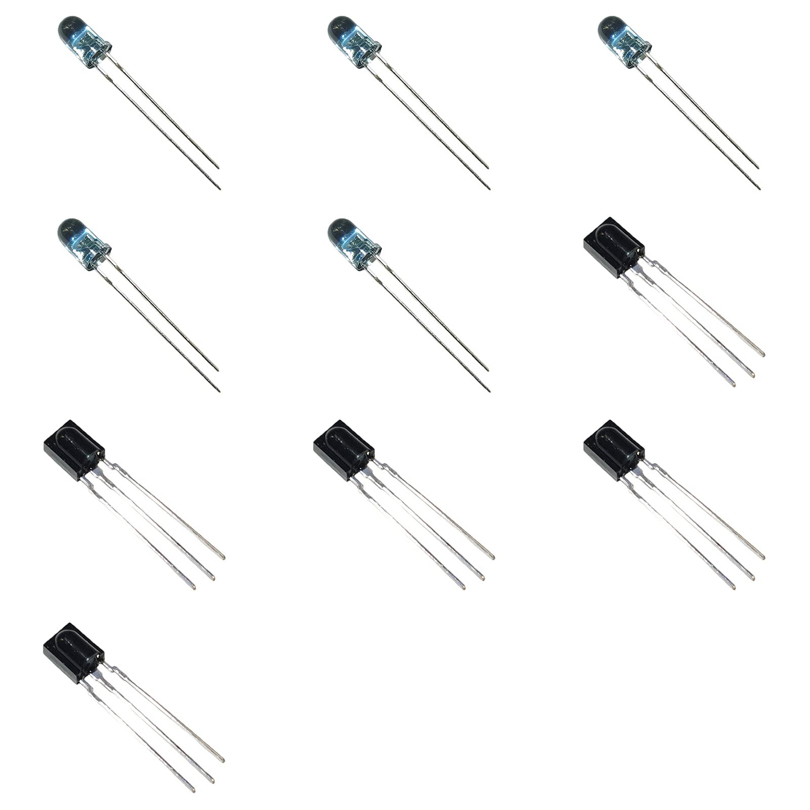 Bridgold 10pcs(5pcs TSOP38238+5pcs TSAL6200) IR Receiver Modules and High