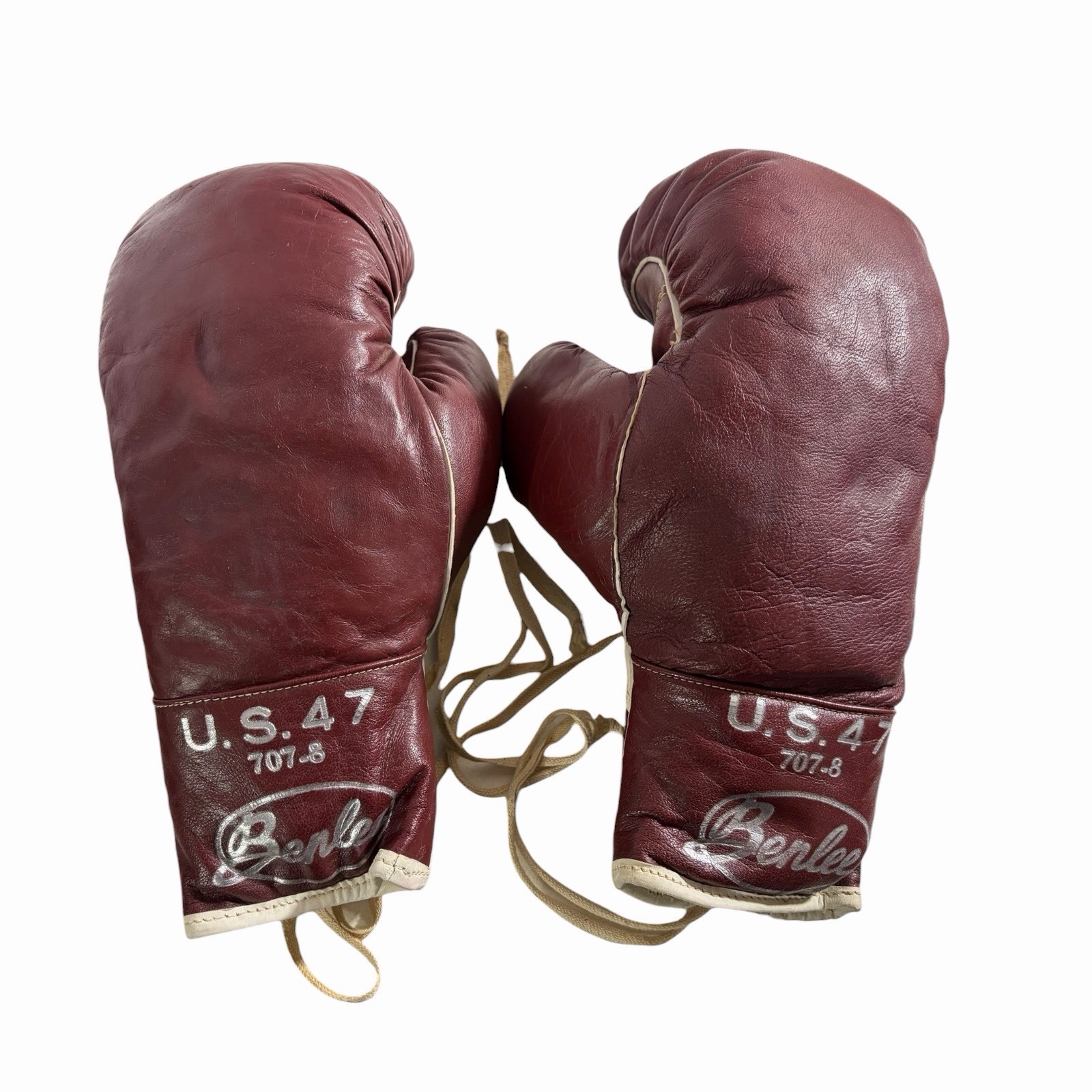 VTG PR 1947 Benlee US Military  Boxing Gloves 707-8 Excellent  - 8 OZ - #A