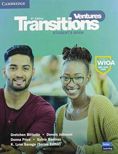 Ventures Transitions - Paperback, by Bitterlin Gretchen; Johnson - Very Good h