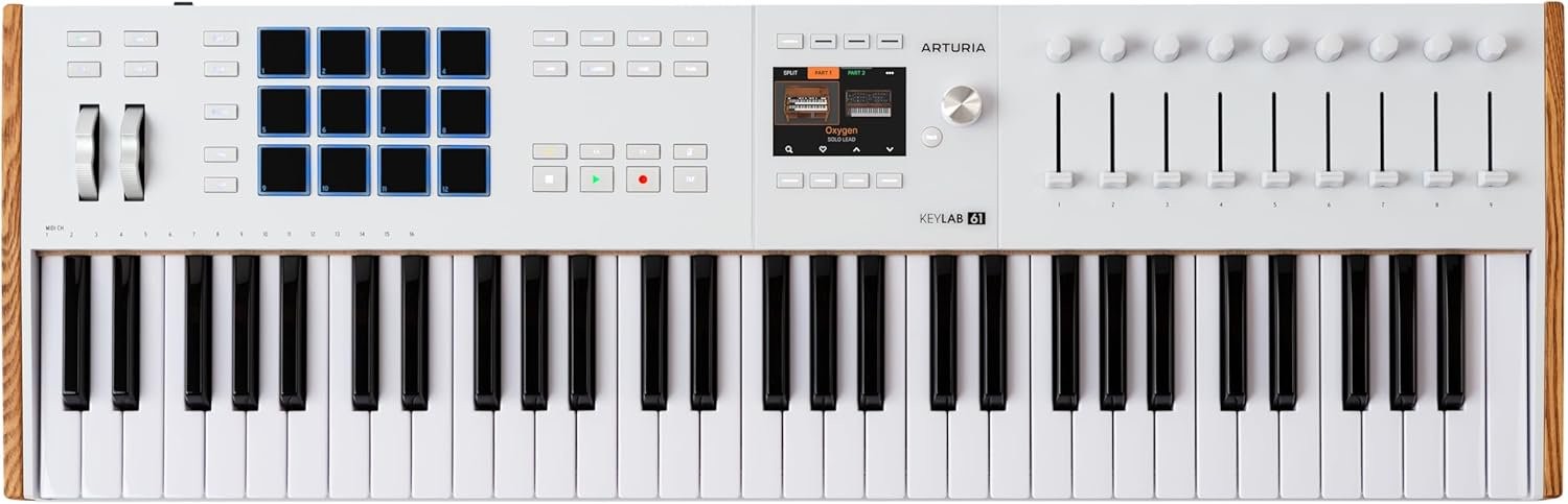 Arturia Keylab Mk3 61-key Midi Controller - White