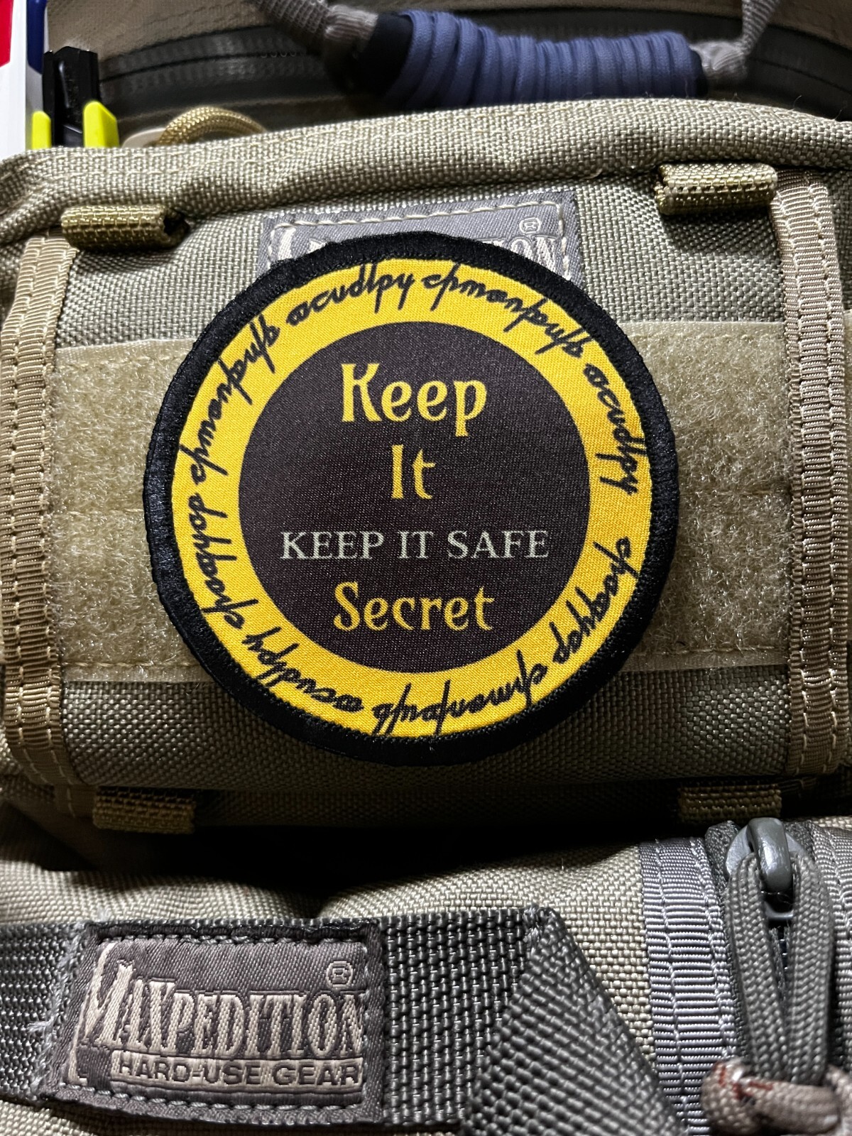 3" Keep it Secret Keep it Safe Morale Patch Raven Tactical Military Army Badge