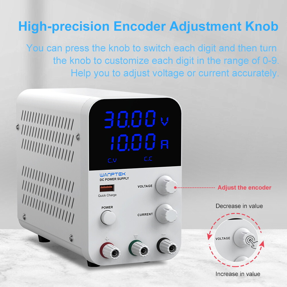 30V 10A Laboratory adjustable DC power supply Variable LCD display precision