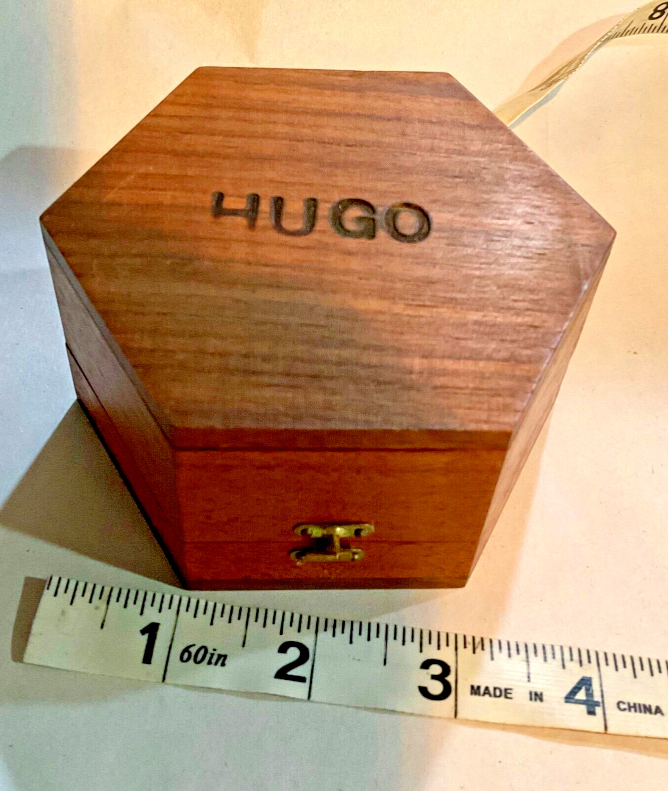 2 small, wood, hinged trinket boxes , 1 hand painted
