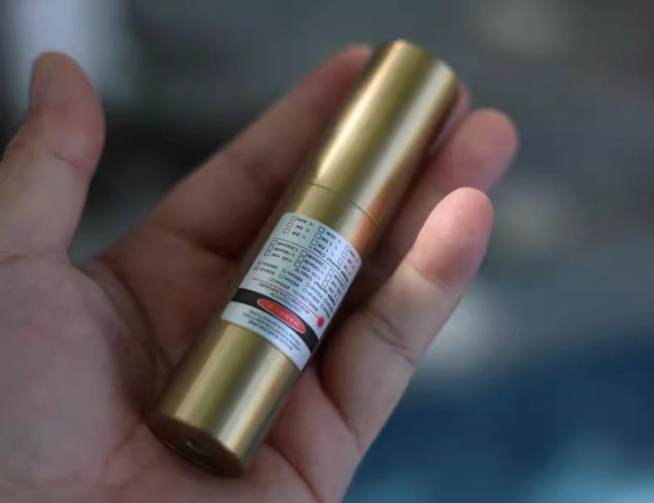 450nm Focusable Dot Small Blue Laser Pointer Visible Beam Lights LMP4B
