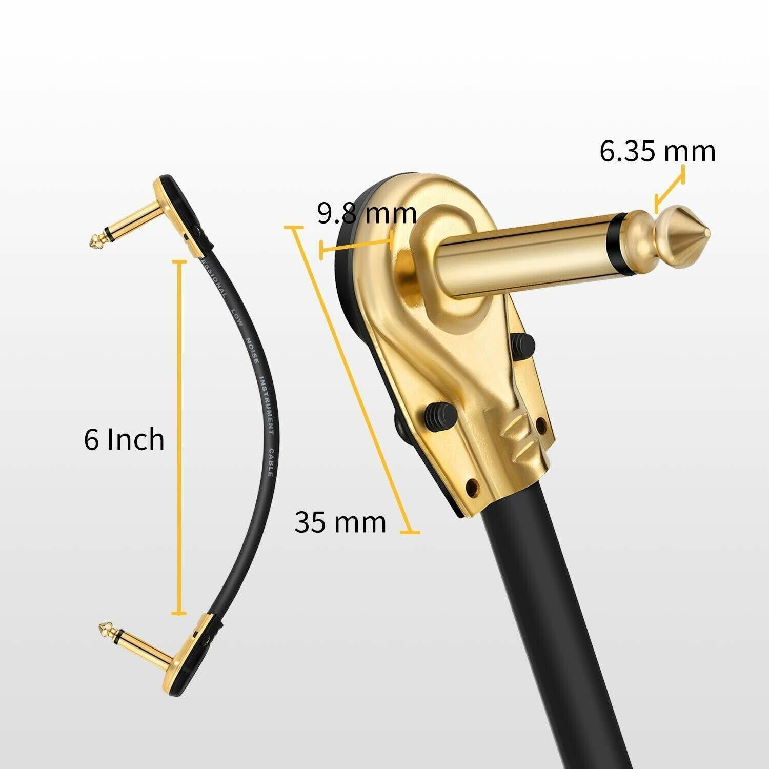 1-Pack Mogami 2314 Pedal Effects, Patch, instrument cable Gold connectors