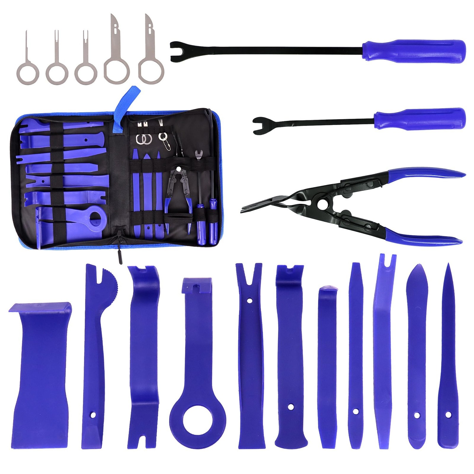 19Pcs Trim Removal Tool,Auto Clip Pliers Fastener Remover Set with Storage Ba...