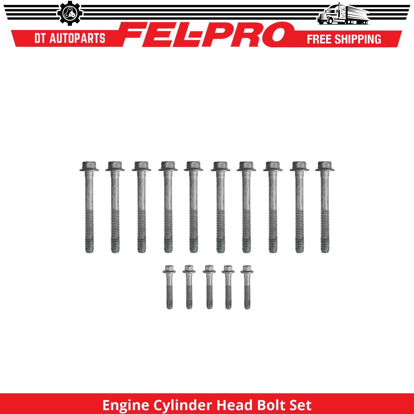 For 2009-2019 GMC Sierra 2500 HD 6.0L V8 Engine Cylinder Head Bolt Set Fel-Pro