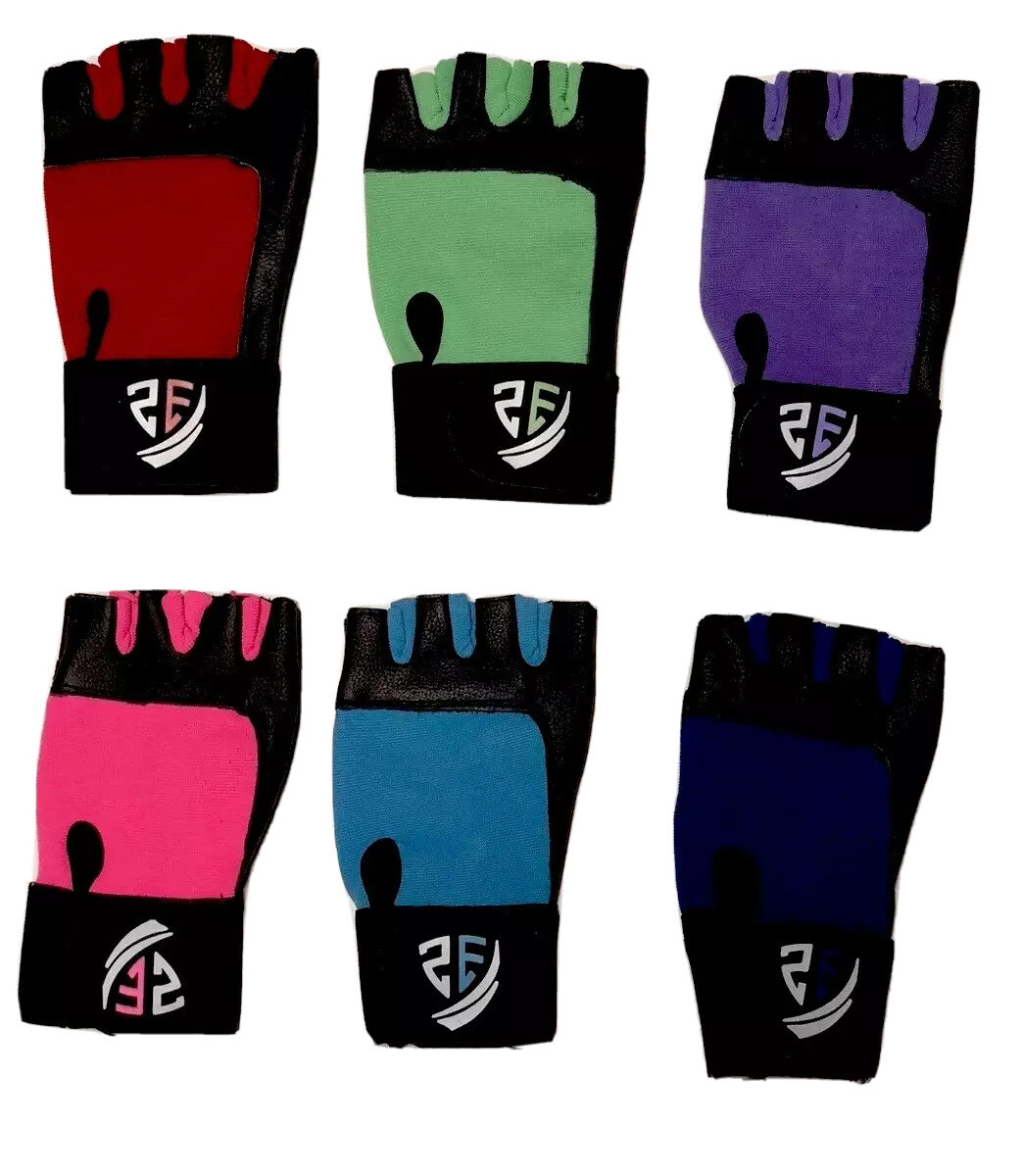 Weight Lifting Genuine Leather gloves Men & Women Fitness Gym Training
