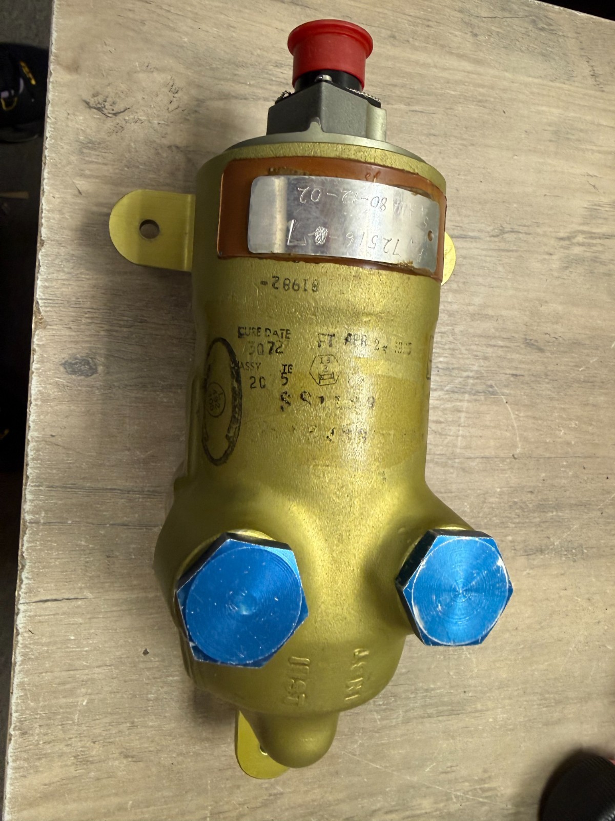 CRANE HYDRO-AIRE 72516-7 VALVE BRAKE SUPPLY UNTESTED READ