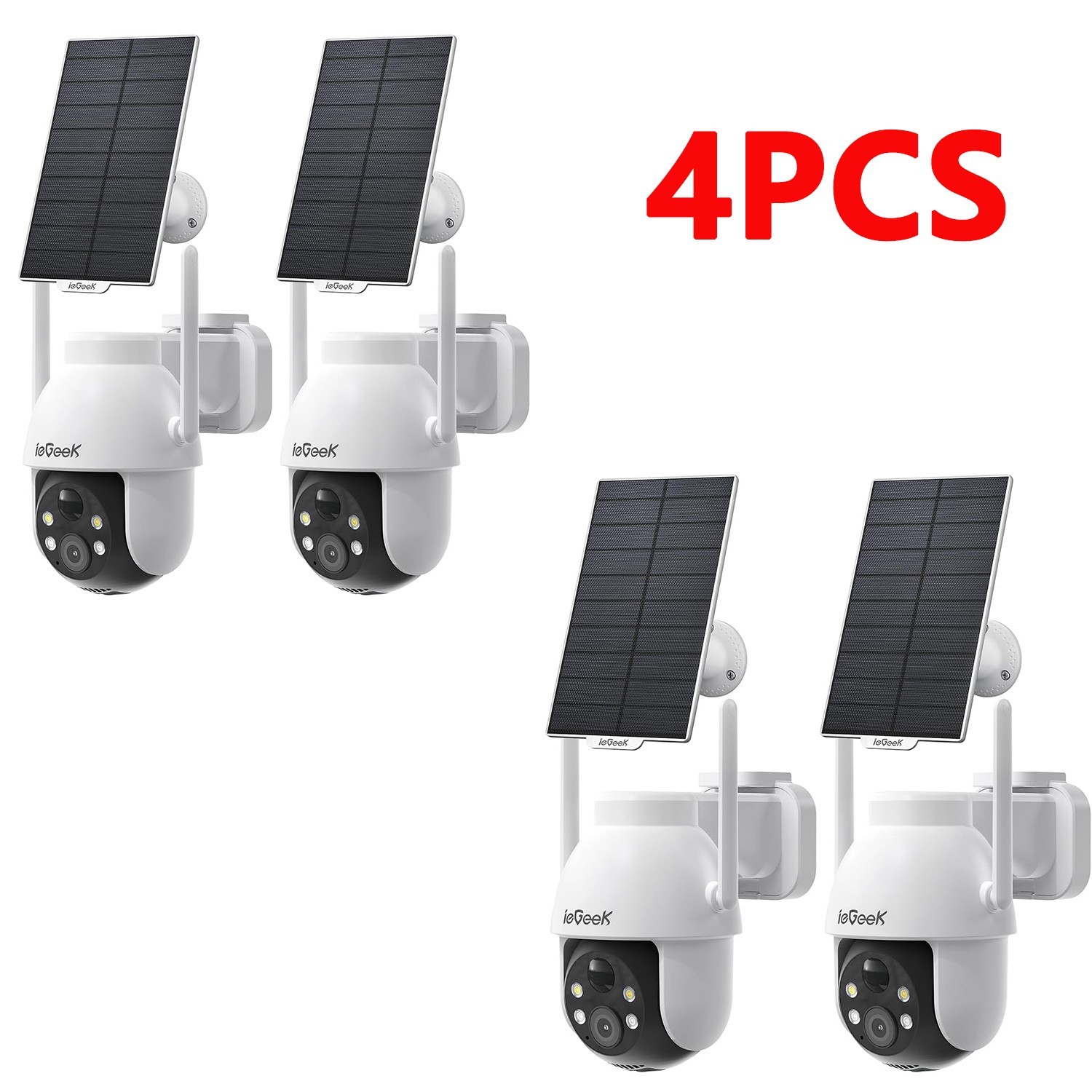 ieGeek Security Cameras Wireless Outdoor 2K Solar WiFi CCTV for Home Security