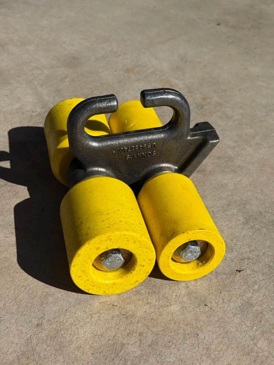 Roller Assembly, Mid 4-Wheel with Log Links for Sonny's Over-Under Conveyor