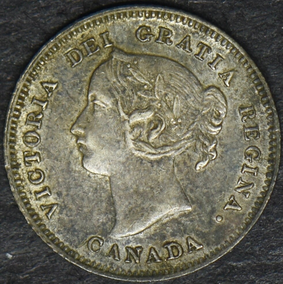 1900 Canada Silver 5 Cents - Oval O - ✪COINGIANTS✪