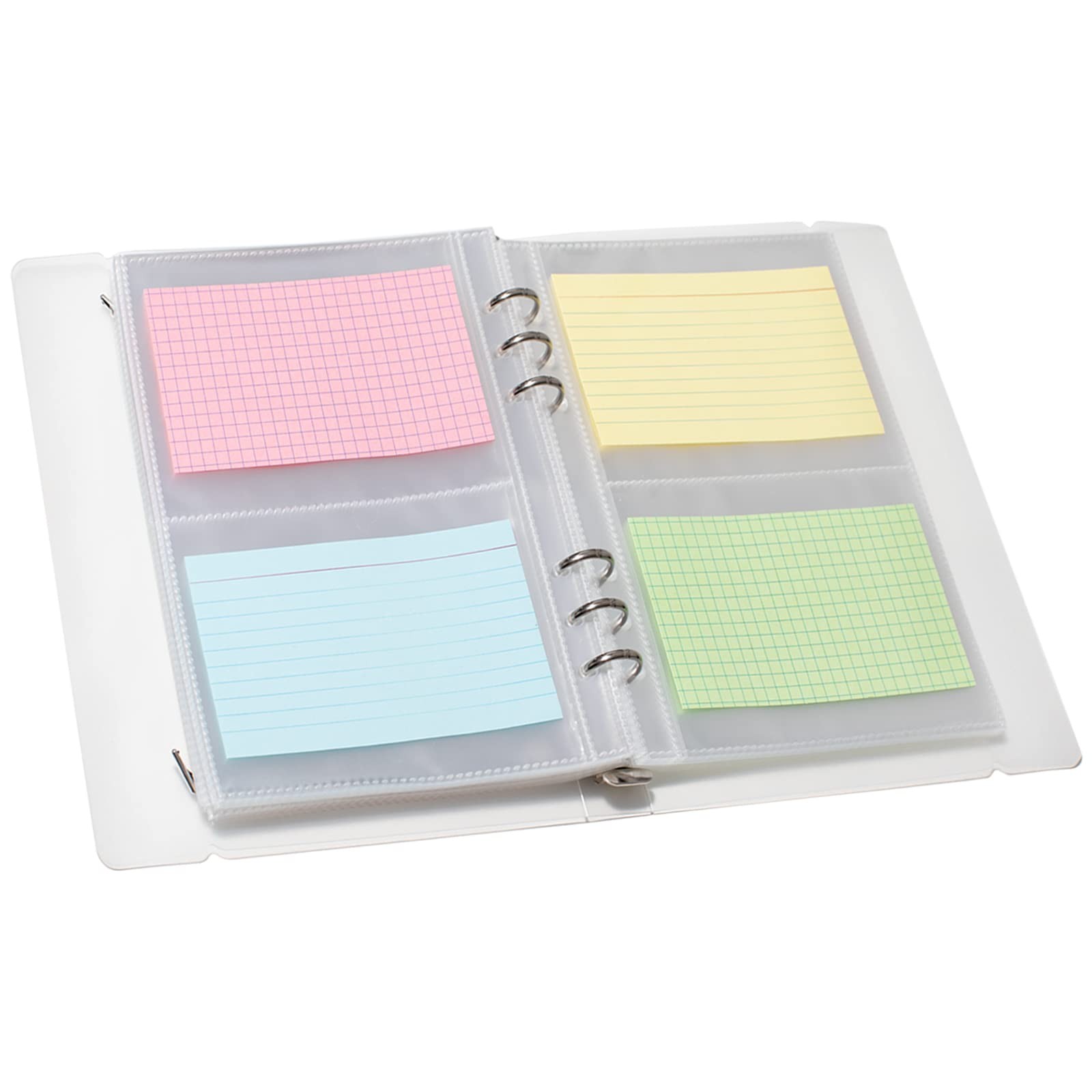 3x5 Index Card Holder Binder - Card Organizer for Note Cards, Flash Cards, an...