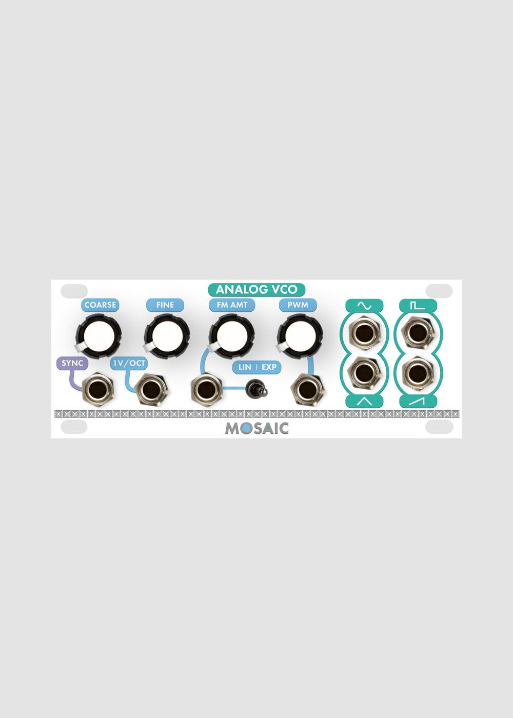 MOSAIC 1U ANALOG VCO WHITE : NEW : [DETROIT MODULAR]