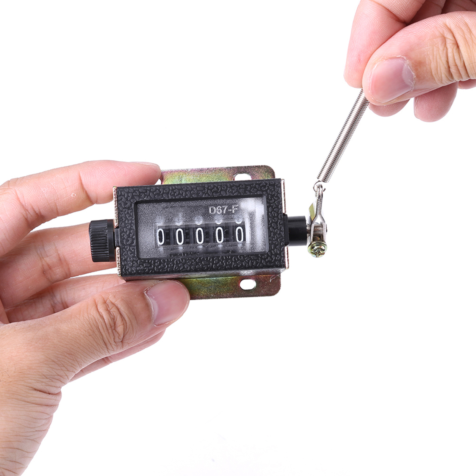 D67‑F 5 Digit Mechanical Resettable Manual Hand Pull Stroke Tally Counter