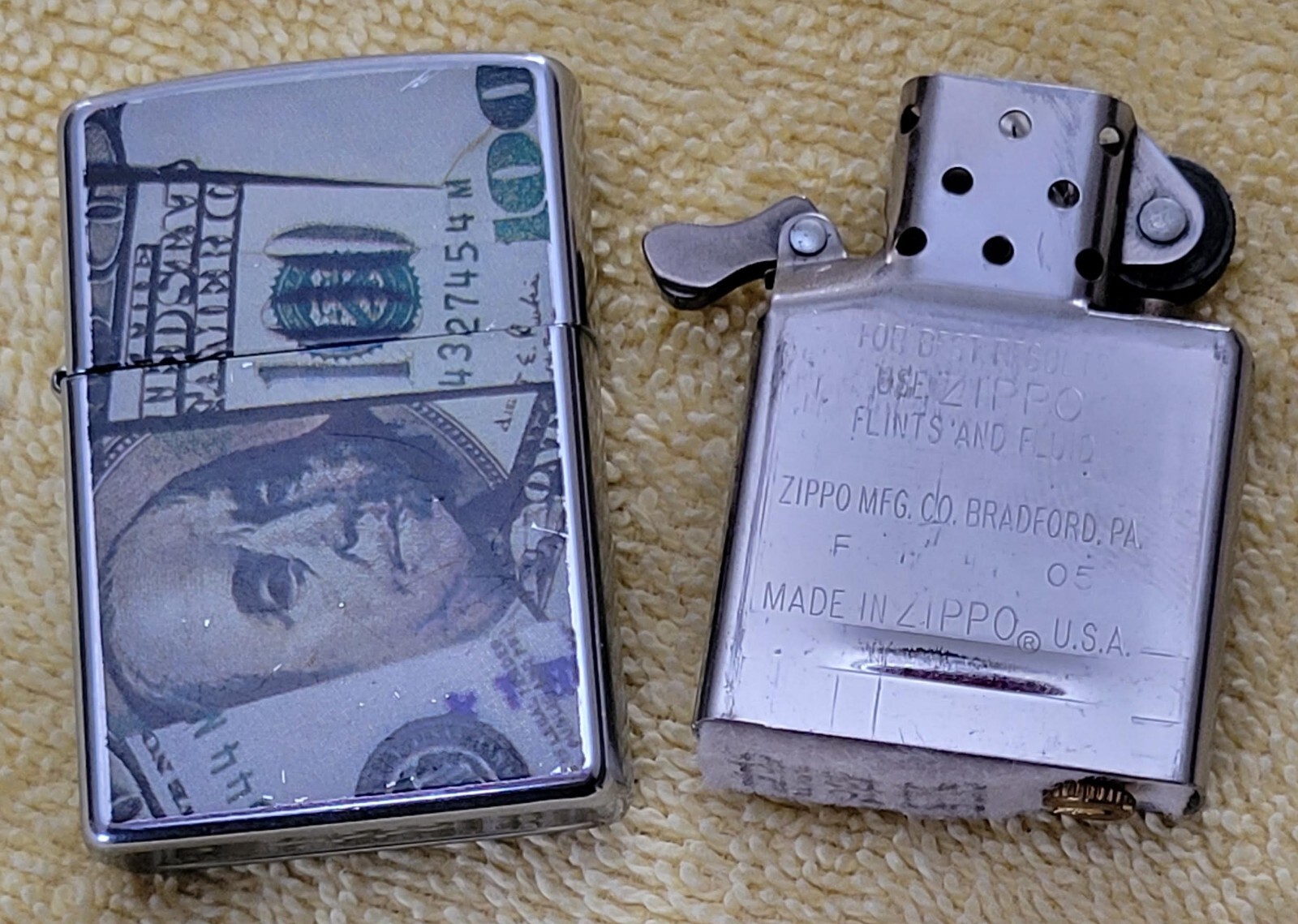 ZIPPO THE BENJAMIN 2005 LIGHTER