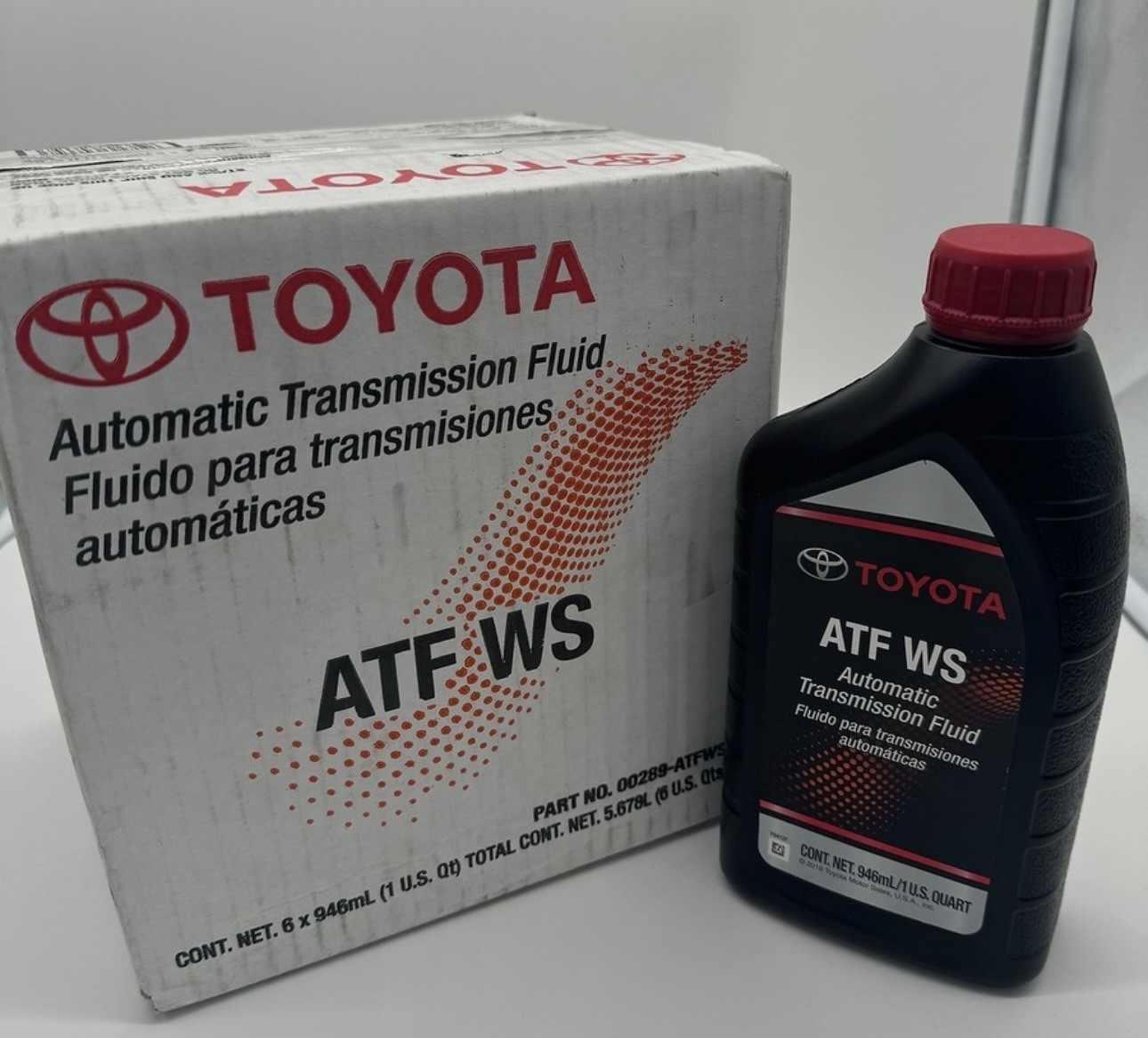 GENUINE OEM Toyota ATF WS Transmission Fluid Case of 6 (00289)+ FREE DELIVERY