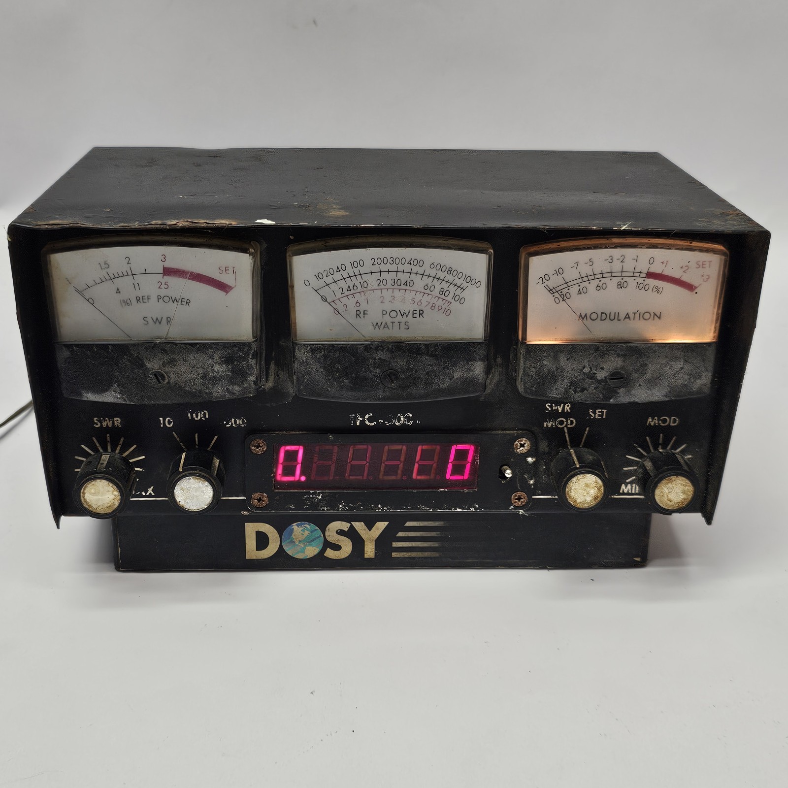 DOSY TFC-3001 Frequency Counter RF Power Meter UNTESTED AS IS POOR CONDITION