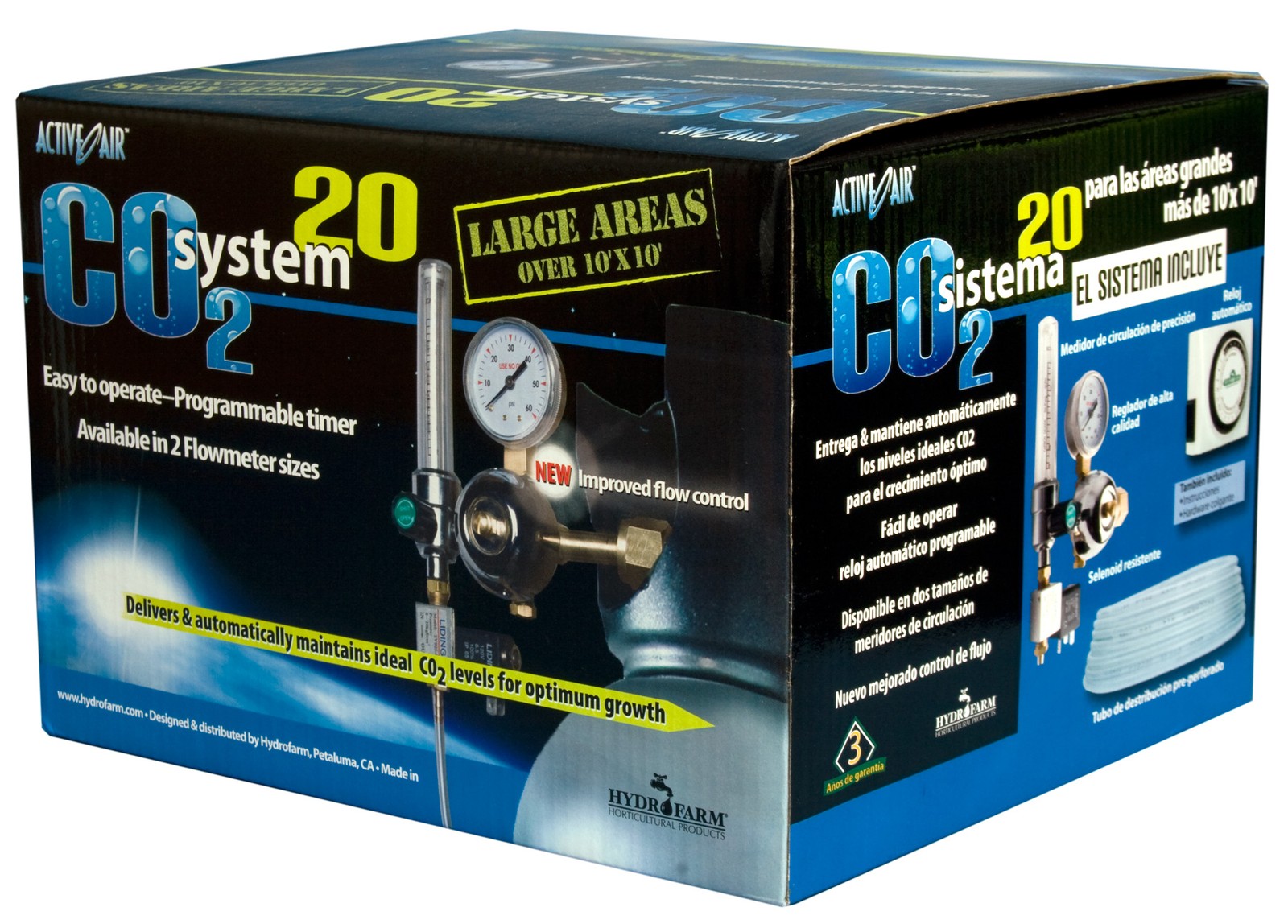 Active Air CO2 System with Timer, 1-20 cubic feet per hour)