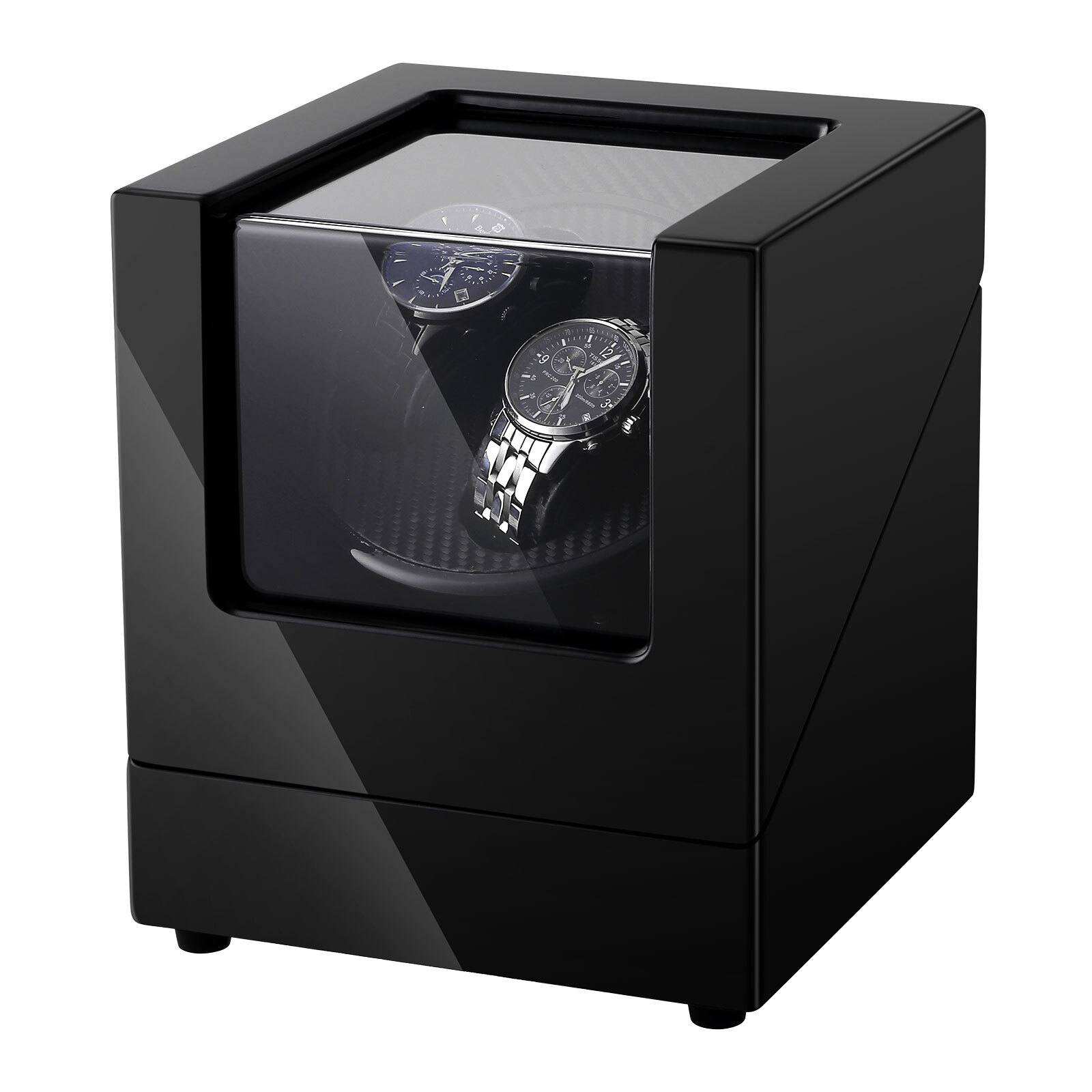 UTEN Automatic Rotation Watch Winder Storage Display Case w/ Speed Regulation