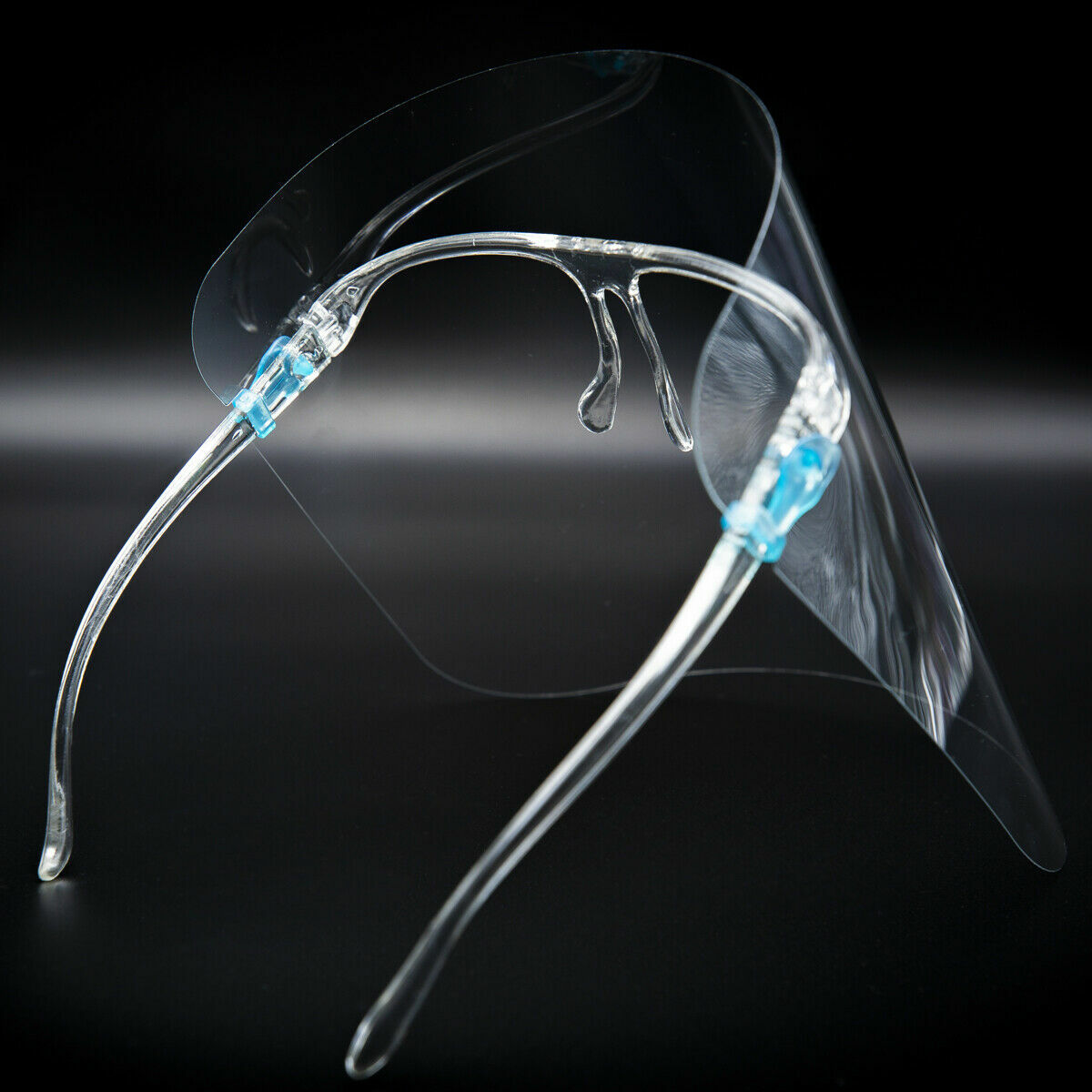 5 PCS Clear Face Shield Guard Protect Reusable mask with Clear Glasses Frame