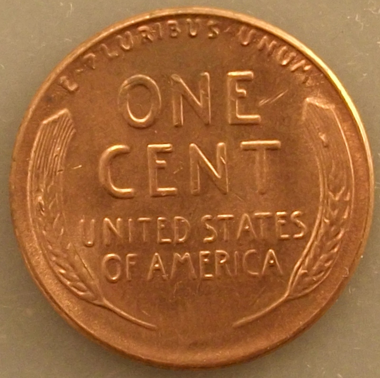 1954-P LINCOLN WHEAT CENT RED W/MINT LUSTER BU UNCIRCULATED