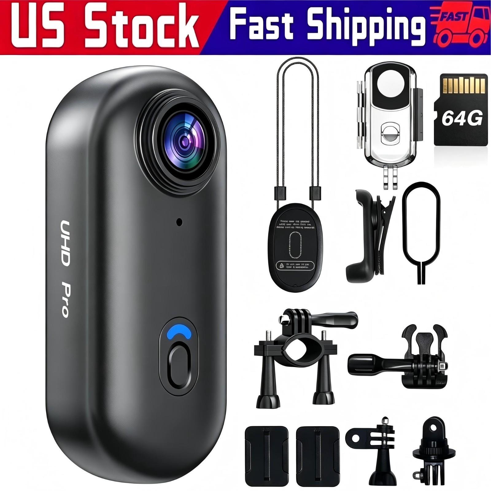 4K Action Camera Waterproof WiFi 1080P HD Sport Cam 120° Wide Angle Helmet Cam