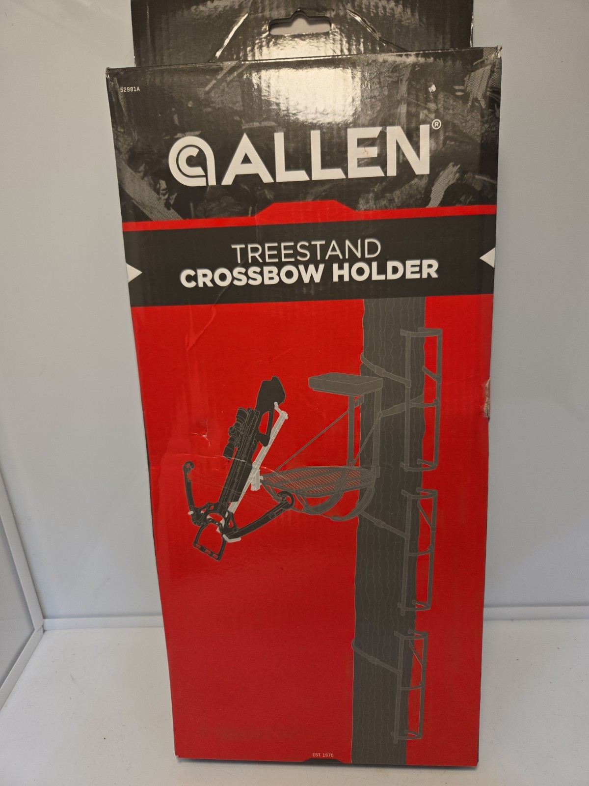 Allen Crossbow Holder Black Metal Multiple Adjustment Options Treestand Mount