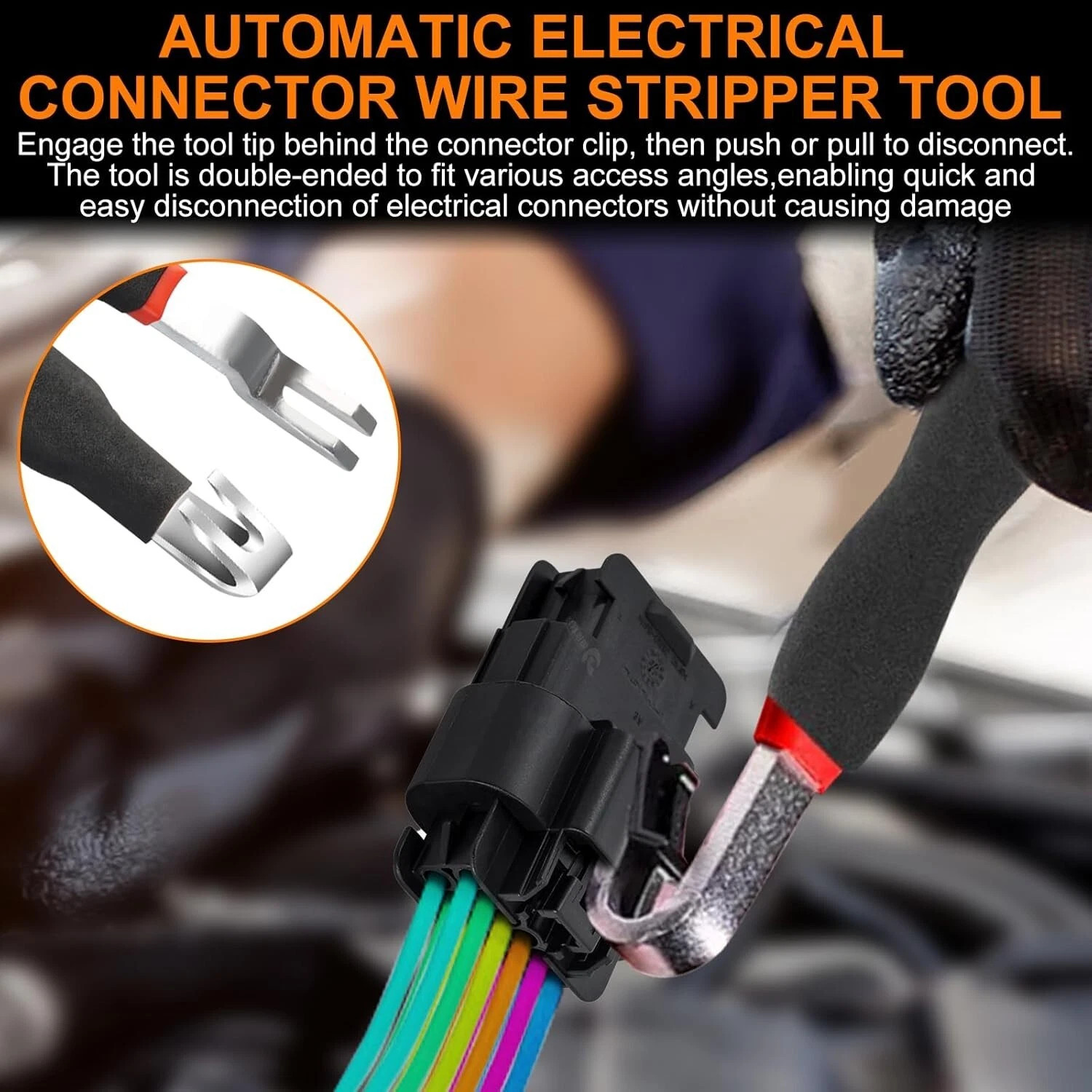 3PC Electrical Disconnect Pliers 60 Degree Electrical Connector Separator Wiring