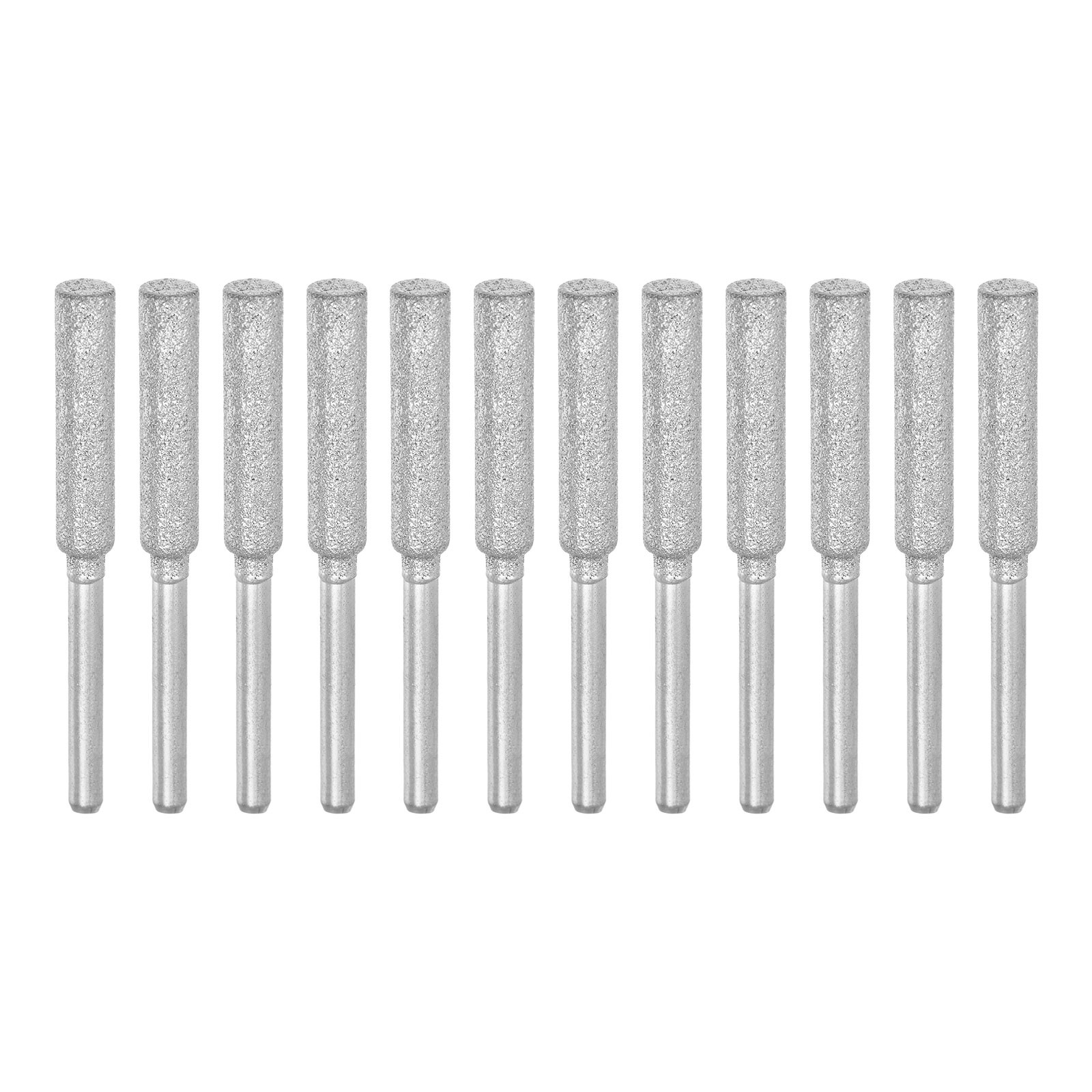 2Packs (12pcs) Diamond Coated Chainsaw Sharpener Bits 3/16" 4.8mm Grinder