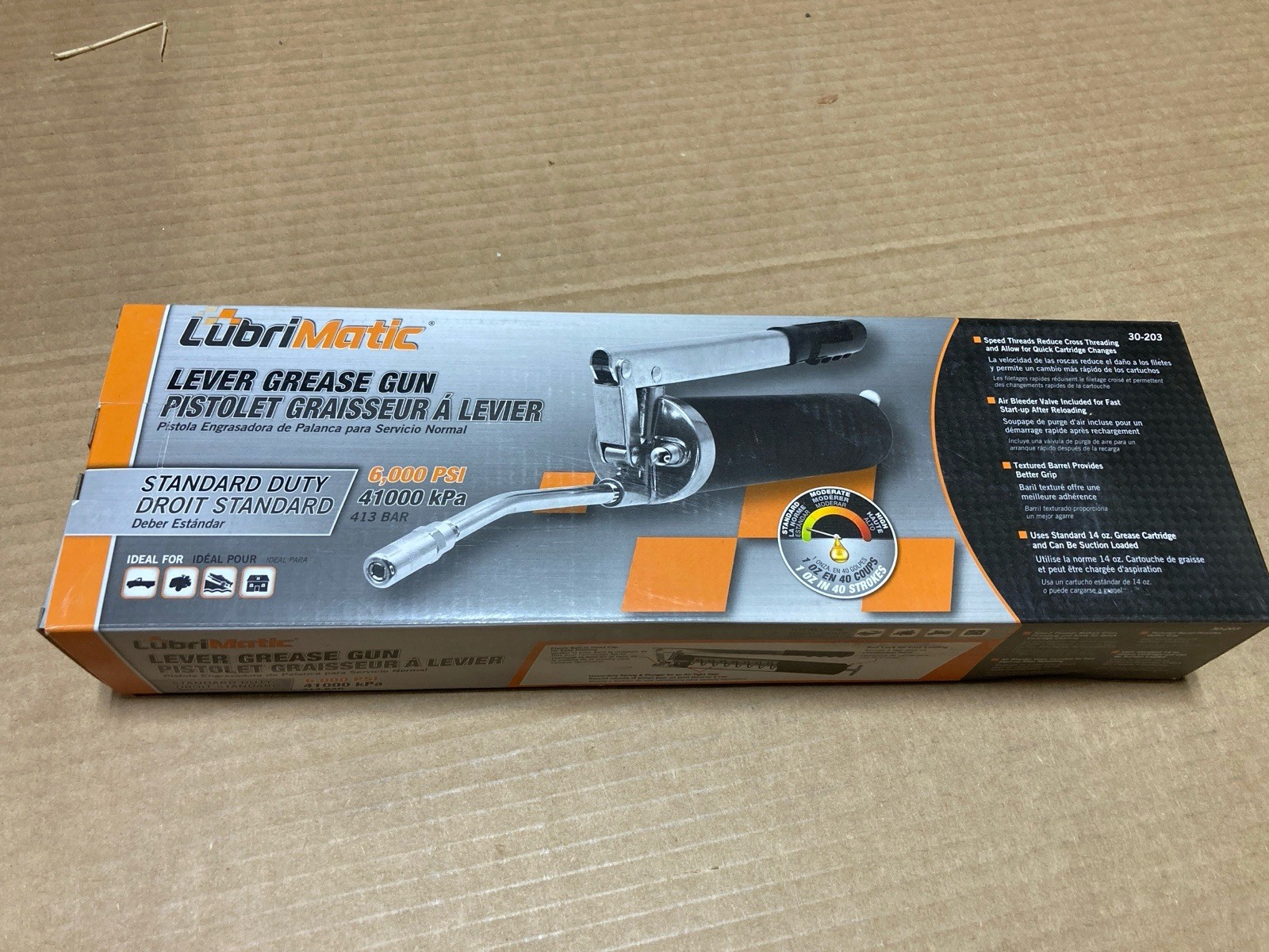LUBRIMATIC 30-203 lever  grease gun FREE SHIPPING 6k Psi