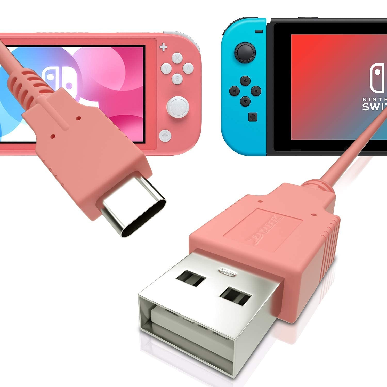 Nintendo Switch USB-C Charging Cable for Lite & Pro Controller, 4.92 ft | Nin...