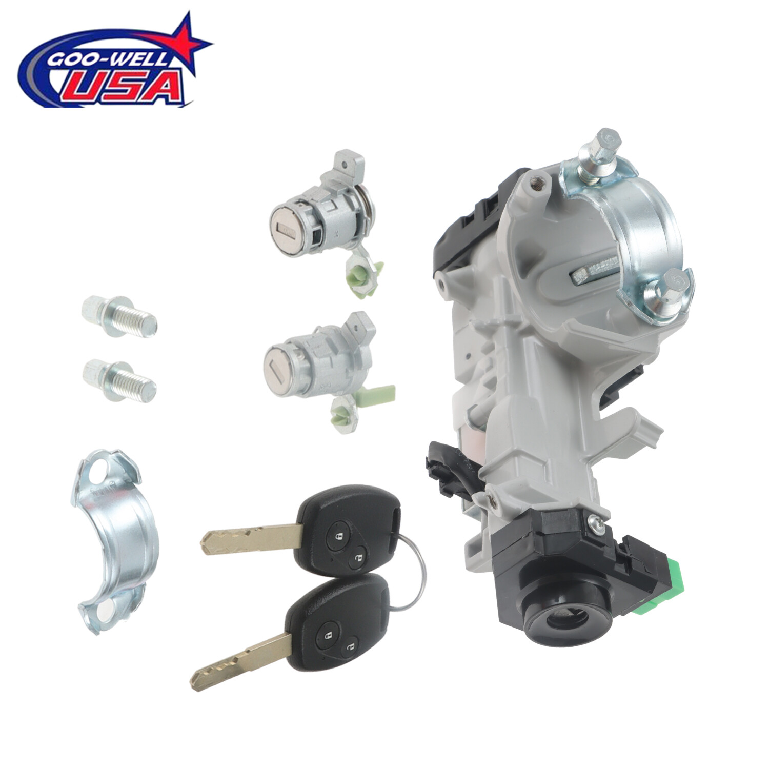 Ignition Switch & Door Lock Cylinder Device Fit for 2002-2006 Honda CR-V