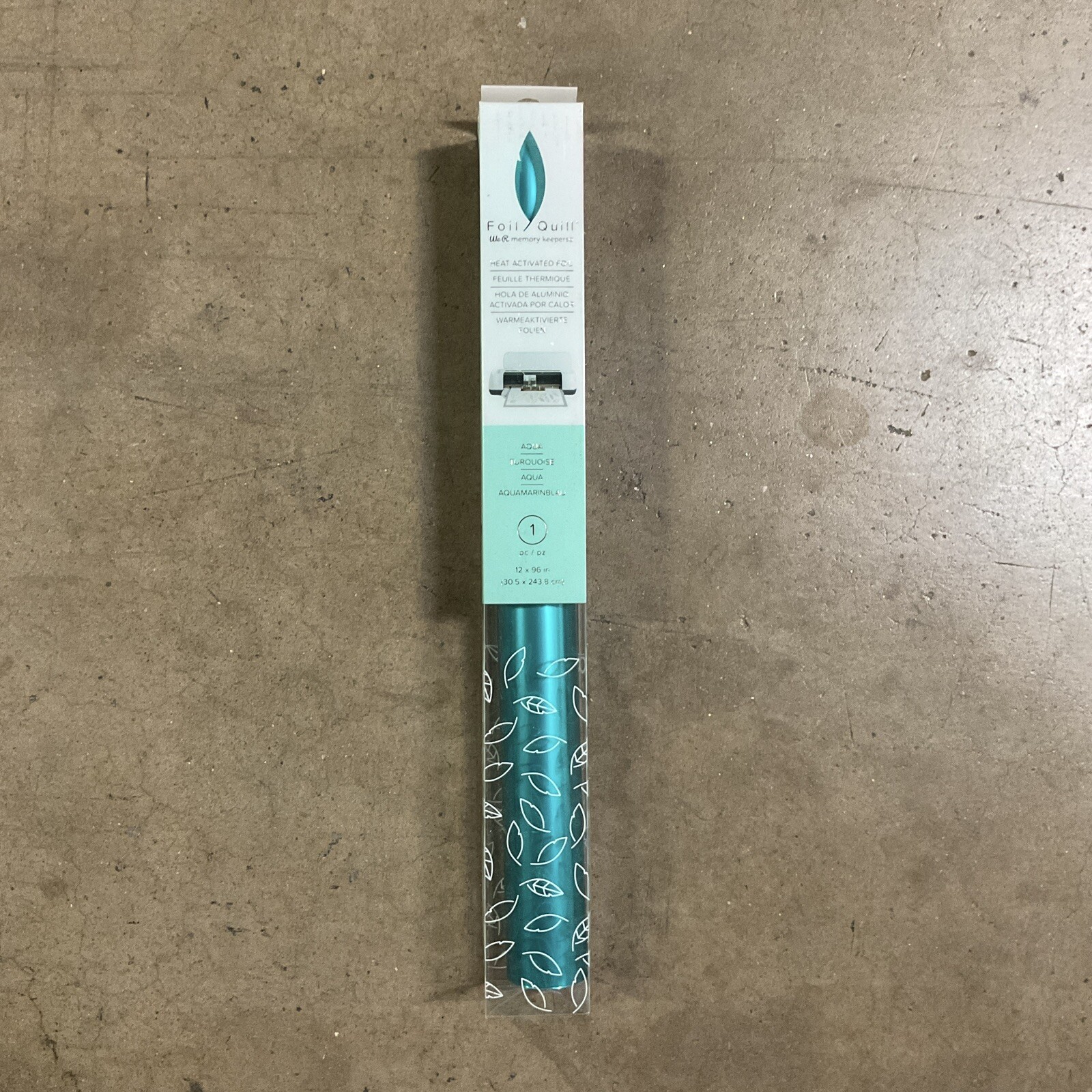 We R Memory Keepers Foil Quill Foil Roll 12"X96" - Aqua (3 Pack)