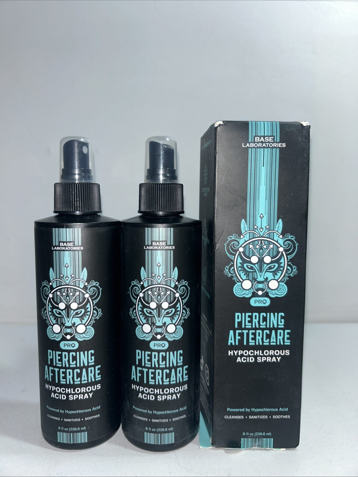 3 New Preserving Aftercare Hypochlorous Spray, Bumps Keloids Ear Nose Belly 8 Oz