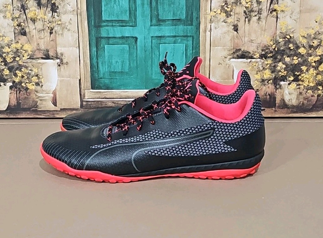 Puma 365 Ignite Men's Size 12 Soccer Street Shoes Black / Pink - Lightly Used