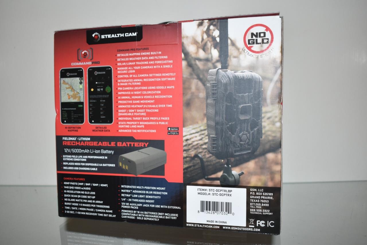 Stealth Cam Deceptor Max Cellular Trail Camera & FieldMax Lithium Battery NIB