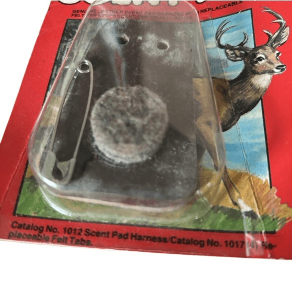 Buck Stop Scent Pad Genuine Leather With Replaceable Felt Tab NOS 1984