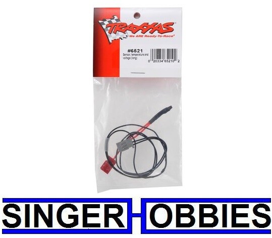 Traxxas 6521 Sensor, temperature and voltage (long) NEW IN PACKAGE TRA6521 TRA1