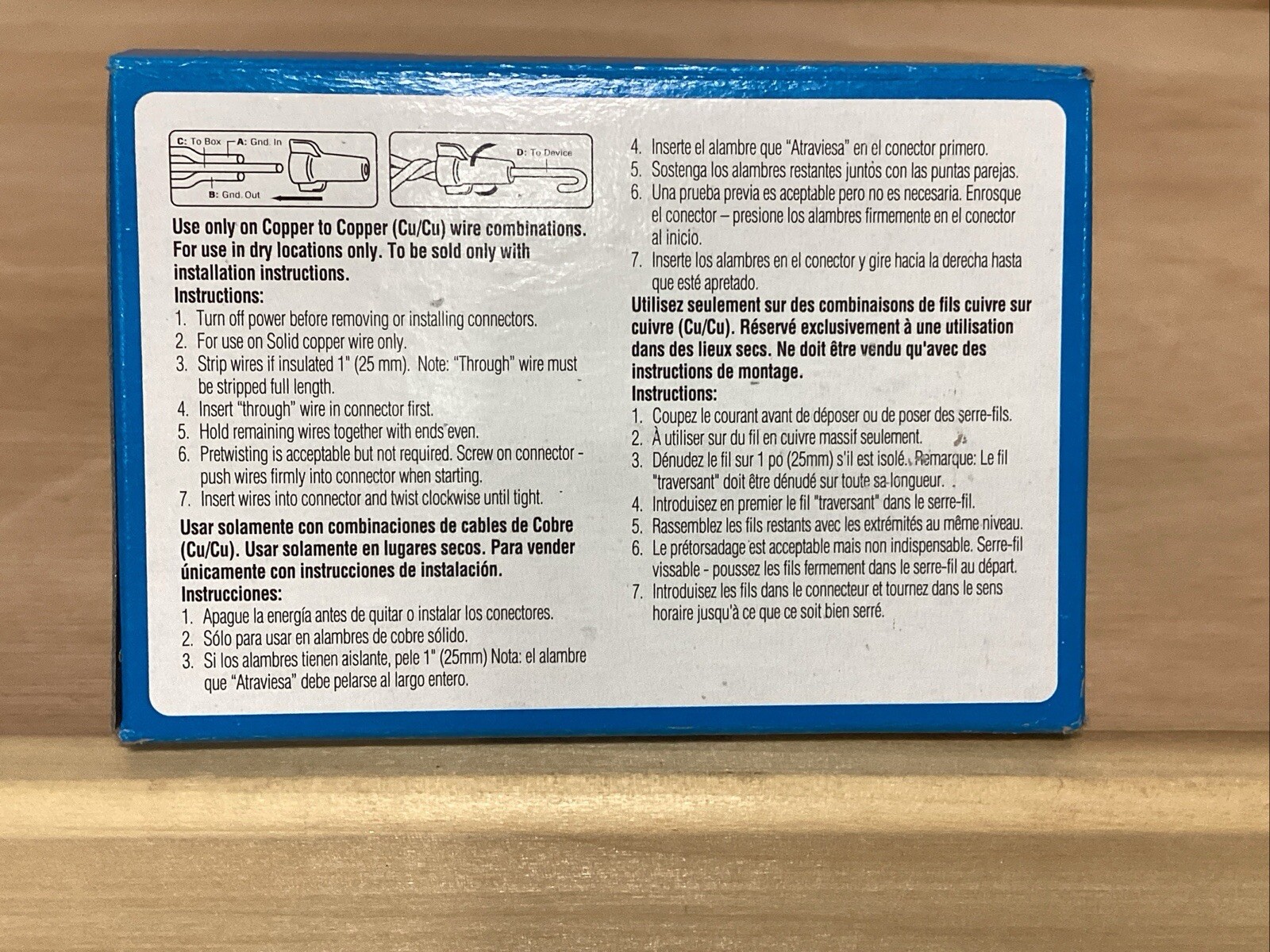 CASE OF 1000 IDEAL 30-092 GREENIE GROUNDING CONNECTORS