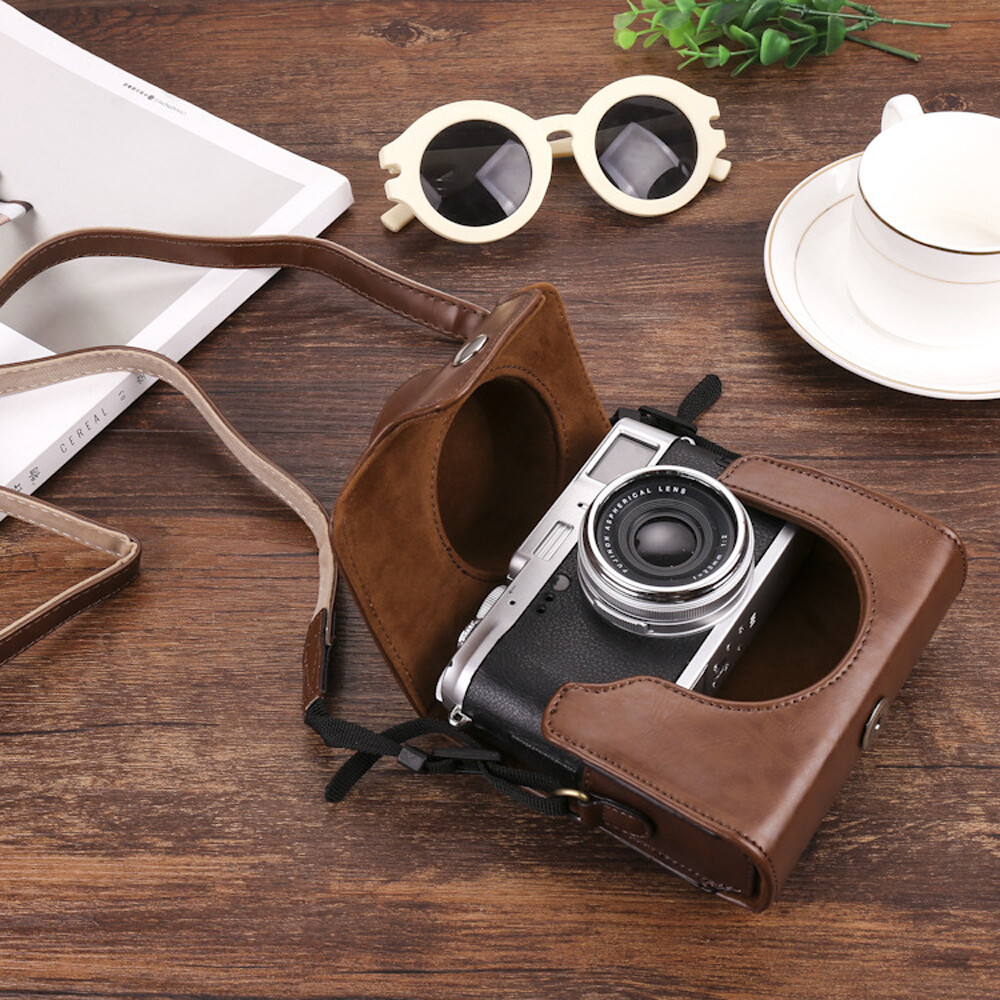 Leather Camera Full Case Bag For Fujifilm X10 X20 X30 X100 X100S X100T X100F eb6